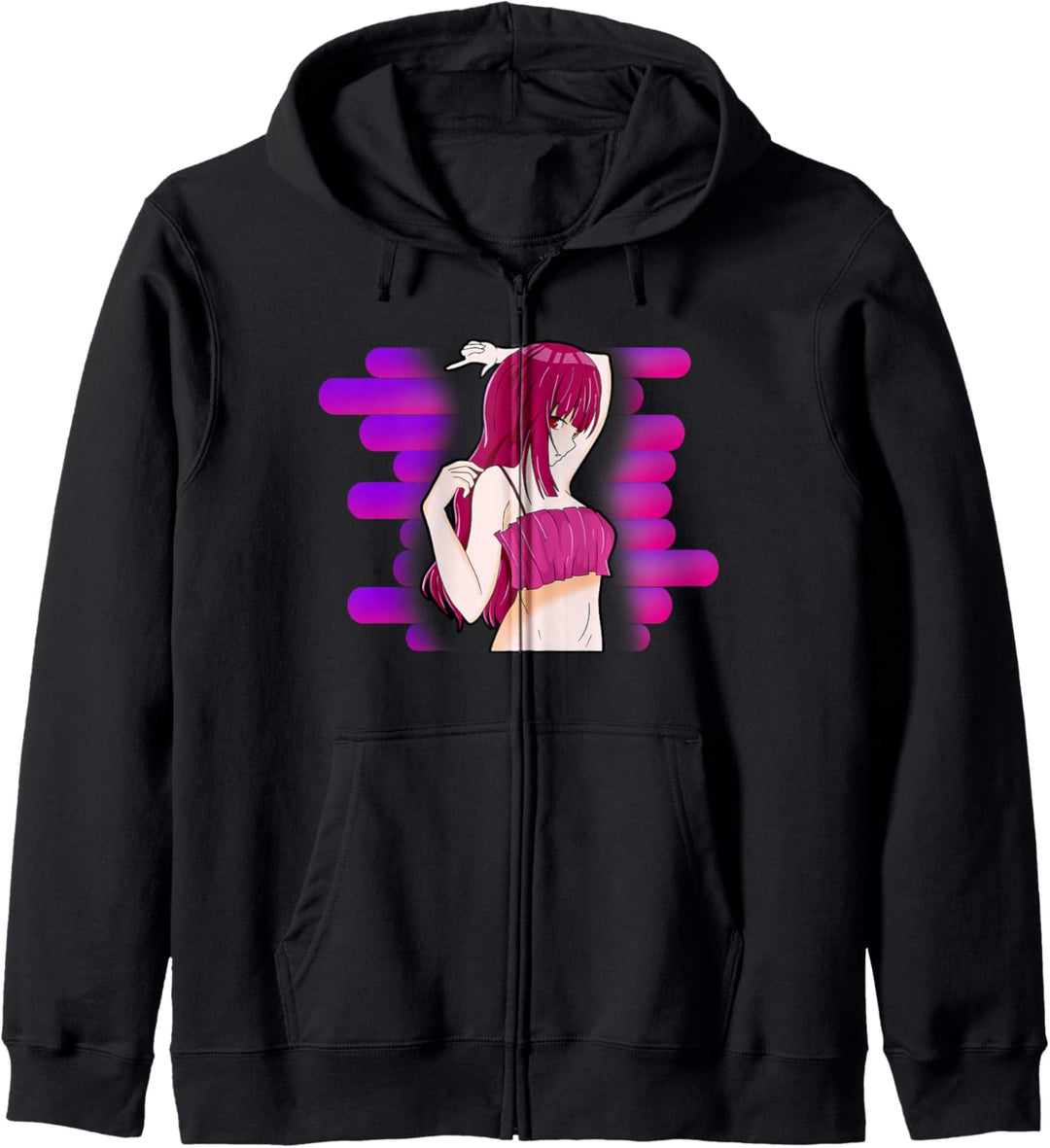 Otaku Waifu Anime Mädchen Kapuzenjacke