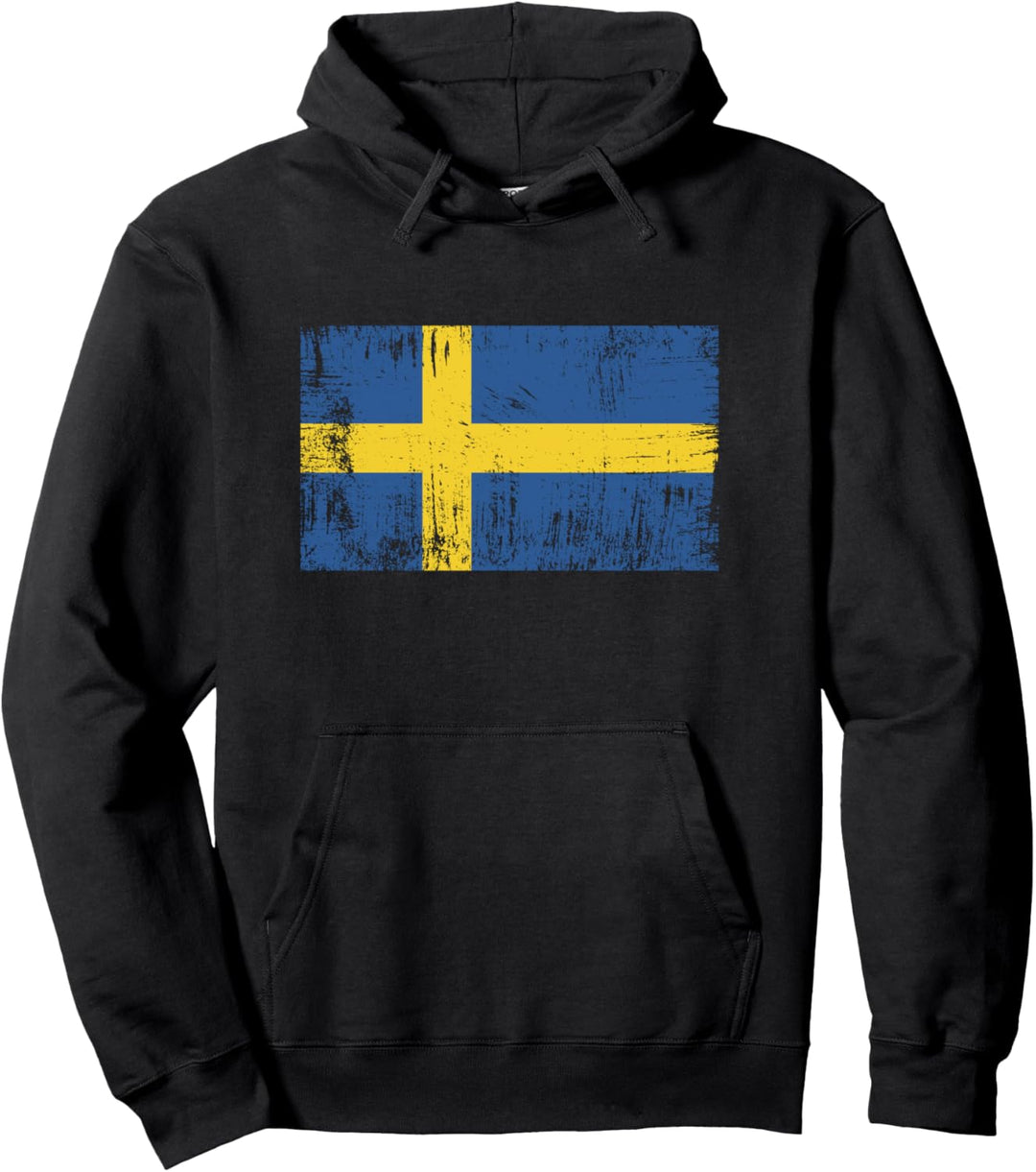 Sweden Fahne Sverige Flagge Schwedisch Geschenk Fussball-Fan Pullover Hoodie
