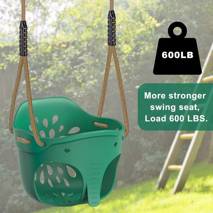 Dolibest Schaukel Kinder, Indoor Outdoor Babyschaukel Weichen Plastik Schaukelsitz Spielplatz Garten