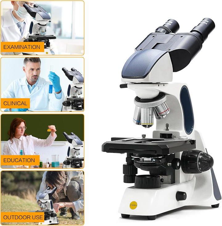 SWIFT SW400 Binokulares Compound-Mikroskop, 40X-2500X, Unendliches optisches System, Labor-Mikroskop