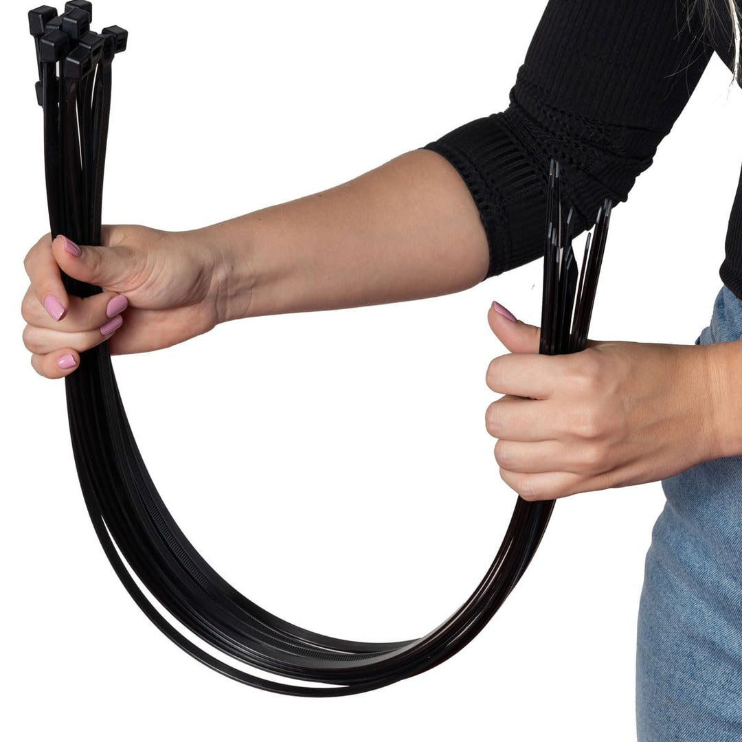 ERKO 100 Stück professionelle Kabelbinder 780 x 9,0 mm, Halter für den Kabelweg Halter für Kabelbind