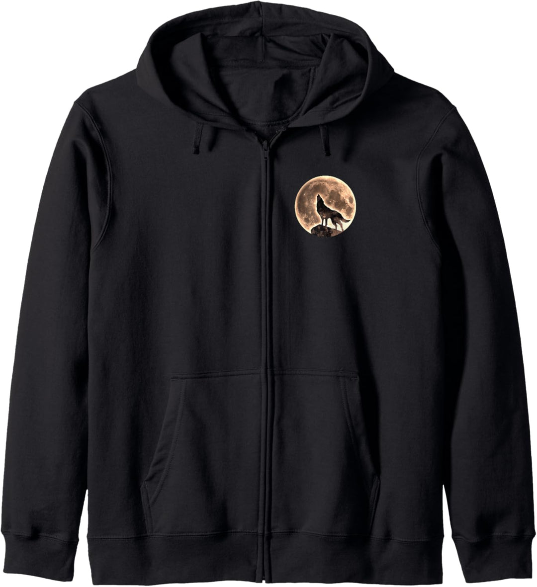 Heulender Wolf, Vollmond, Silhouette, Mond, Kraft, Tier, Kapuzenjacke