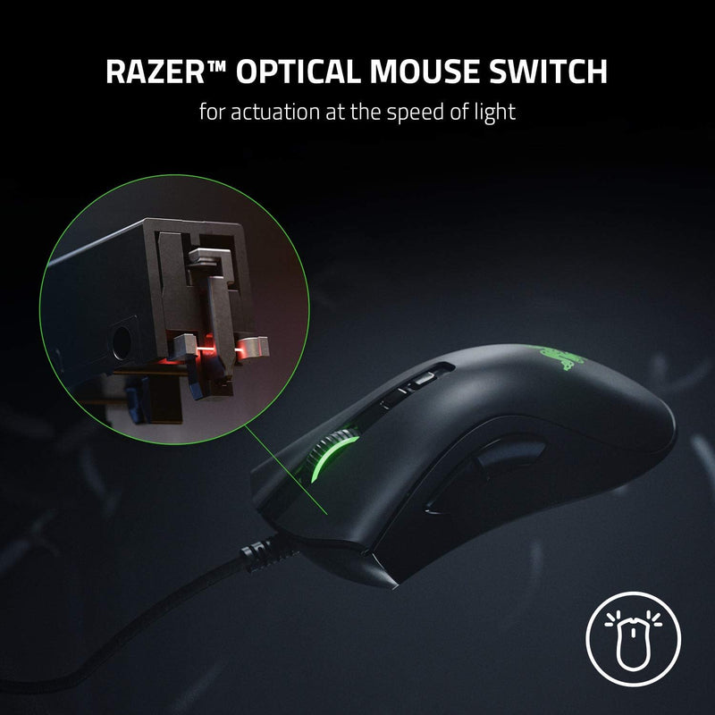 Razer DeathAdder V2 - Kabelgebundene USB-Gaming-Maus mit Optischen Mausschaltern (Focus+ 20K optisch