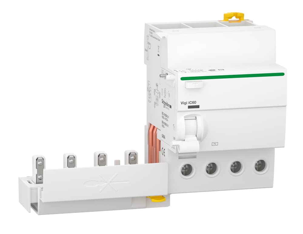 Schneider Electric a9q11440 Differential Block VIGI iC60, 4P, 40 A, 30 mA, AC