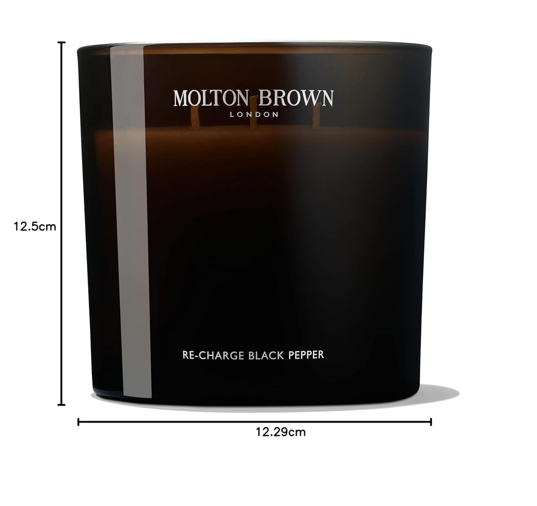 Molton Brown Re-Charge Black Pepper Grosse Duftkerze 600 g Black Pepper 600 g (Pack of 1), Black Pep