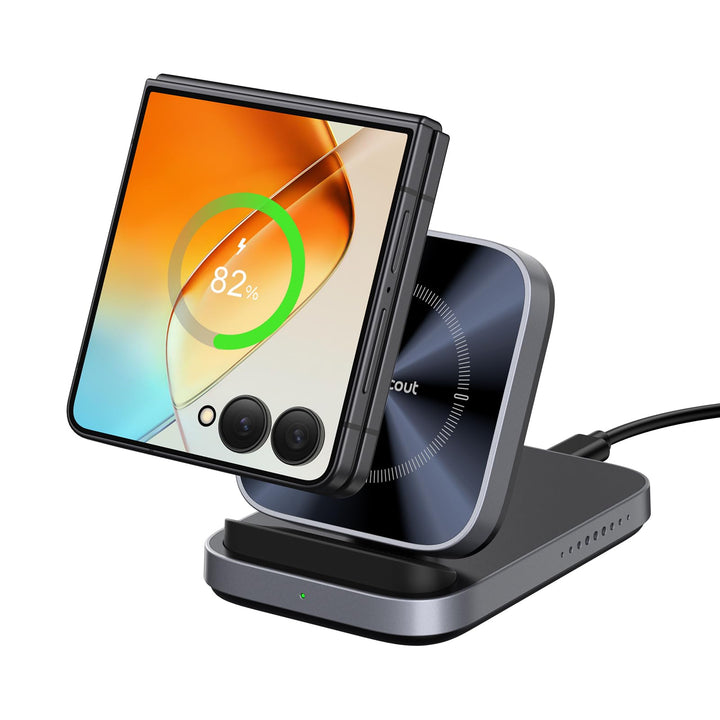 Induktive Ladestation für Samsung Z Flip 7, Faltbare Wireless Charger für Galaxy Z Flip 7/7 FE/6/5/4