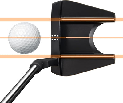 MAZEL Golf-Putter für Herren, rechte Hand, 89,9 cm, MP-002 Double Bend Face Balance Mallet Putter MP