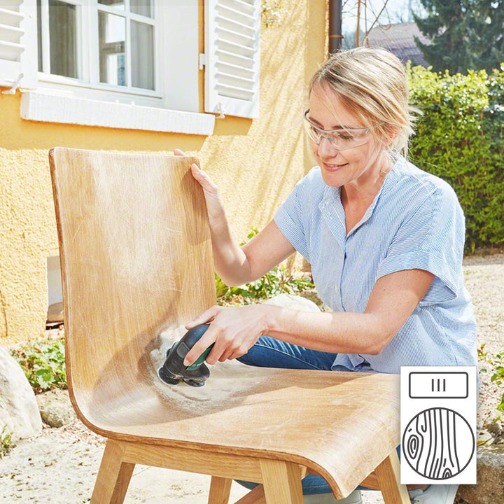 Bosch Akku Schleif- und Poliermaschine EasyCurvSander 12 (ohne Akku, 12 Volt System, Schleifteller-∅