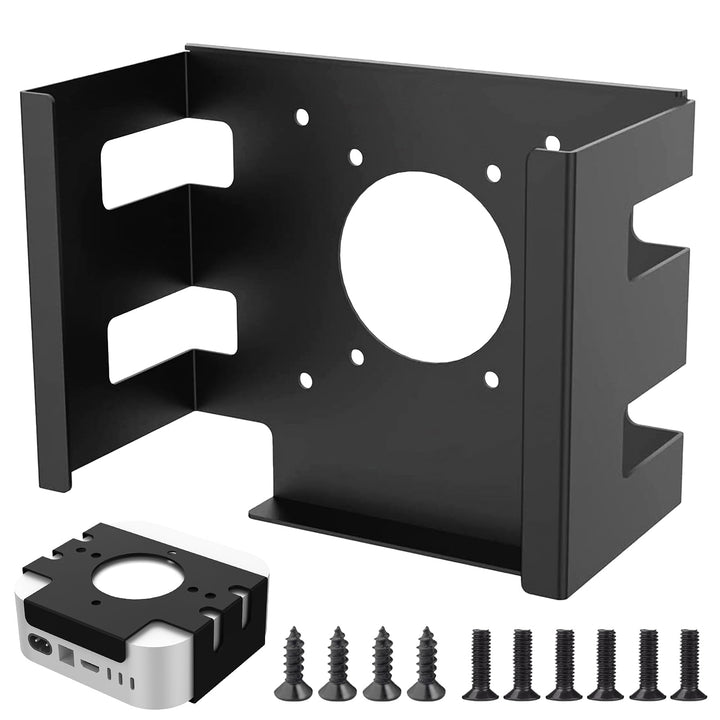 Mac Mini Halterung, VESA Halterung für Mac Mini M4 2024 - Wandhalterung Untertisch Halterung aus Met