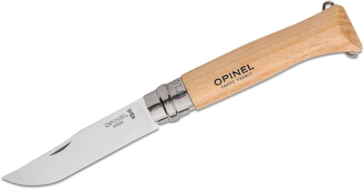 Opinel Outdoor Set mit Messer No. 12, No. 10, No. 6 und einem Buchenholzbrett, 254653, Buchenholz, B