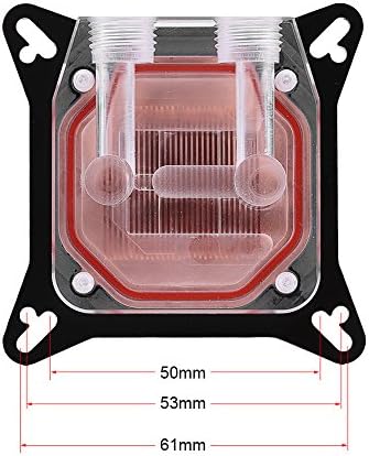 GPU-Wasserkühlblock, Allgemeiner Computer-Wasserkühlblock, GPU-Wasserkühlkopf Kupferbasis POM-Abdeck