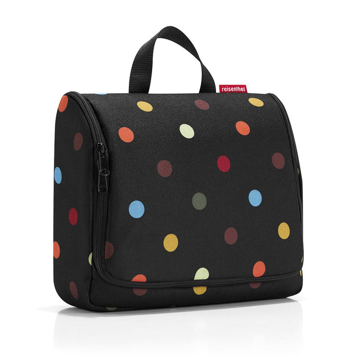 reisenthel toiletbag XL dots - praktischer Kulturbeutel mit Haken, wasserabweisendes Material, Dots