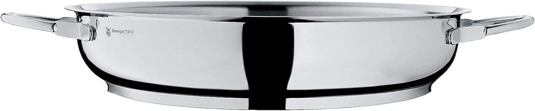 WMF Profi Servier-/ Bratpfanne 24 cm Induktion, Edelstahlpfanne unbeschichtet, Cromargan Edelstahl p