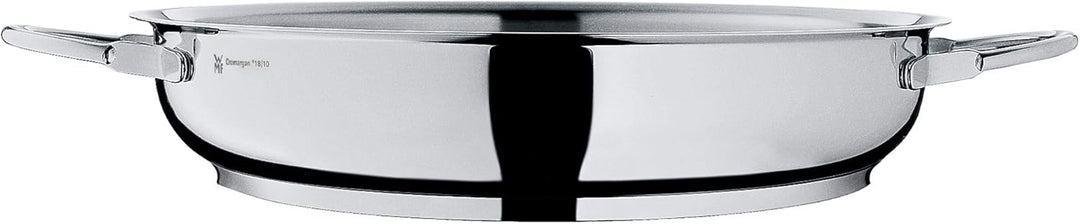 WMF Profi Servier-/ Bratpfanne 20 cm Induktion, Edelstahlpfanne unbeschichtet, Cromargan Edelstahl p
