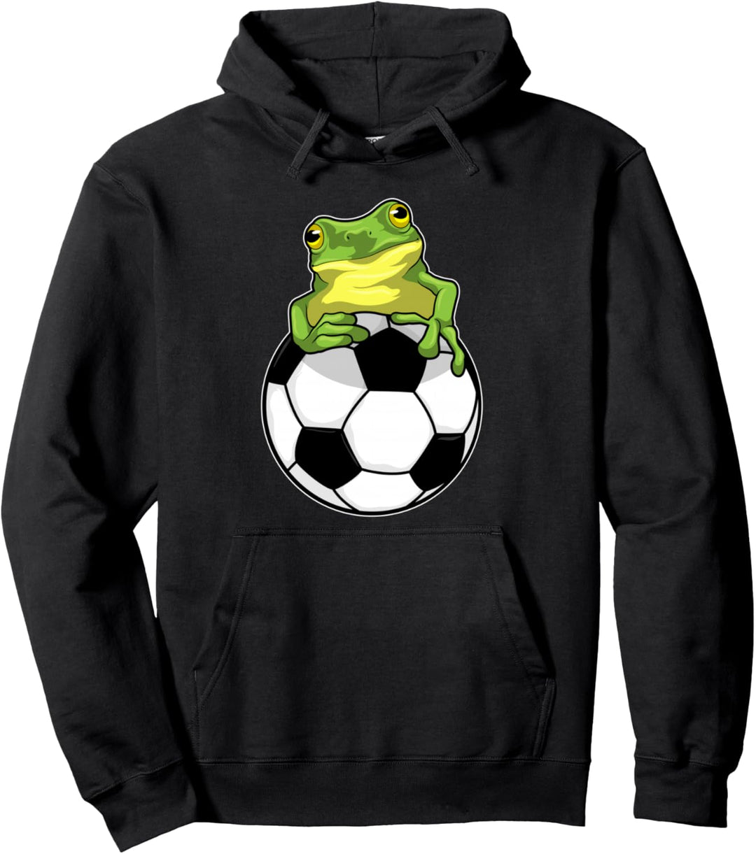 Frosch Fussball Fuballspieler Sport Pullover Hoodie