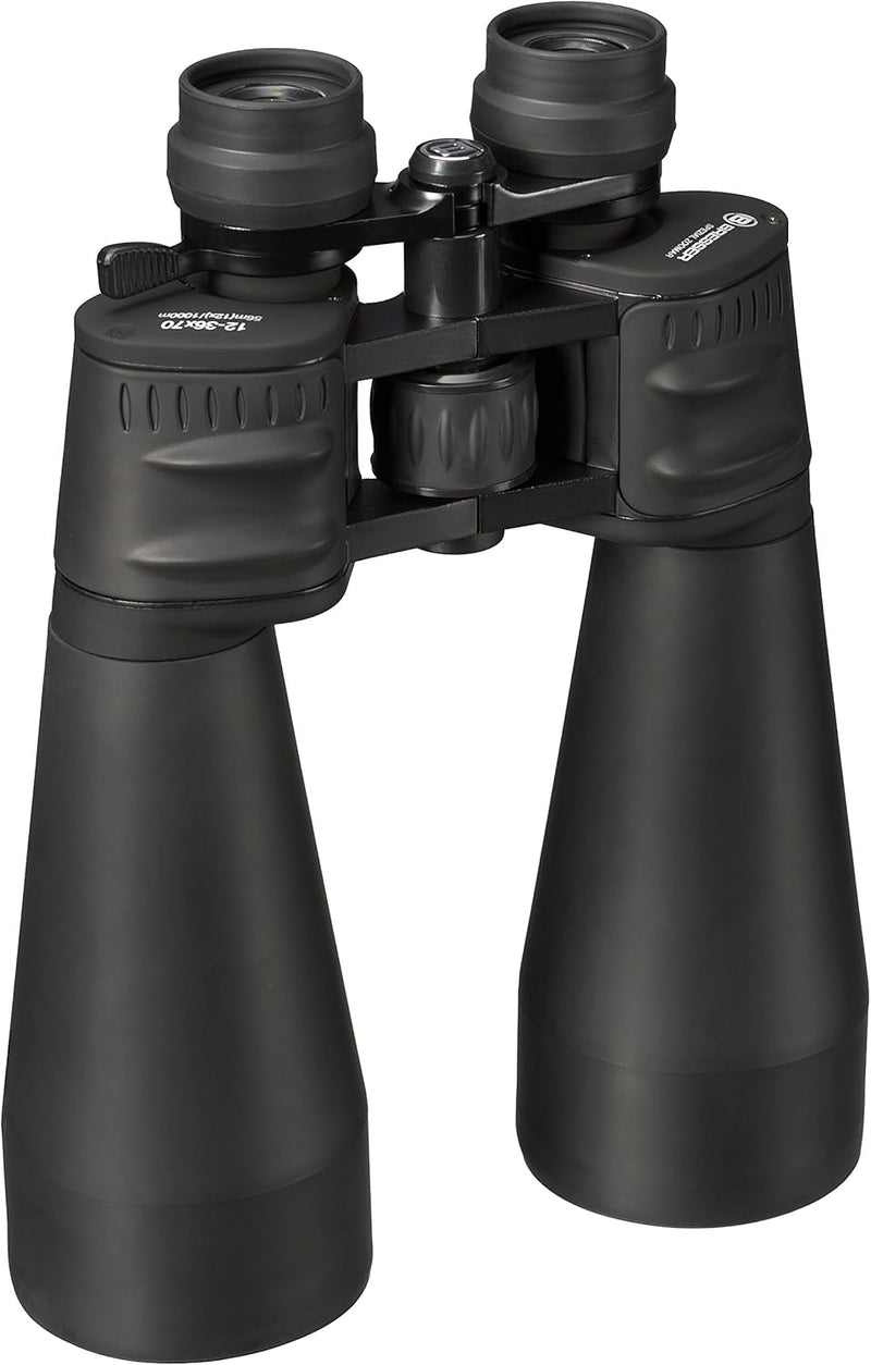 Bresser Fernglas Spezial-Zoomar 12-36x70 Zoomfernglas mit grosser Öffnung für Tag und Nacht, 12-36x7