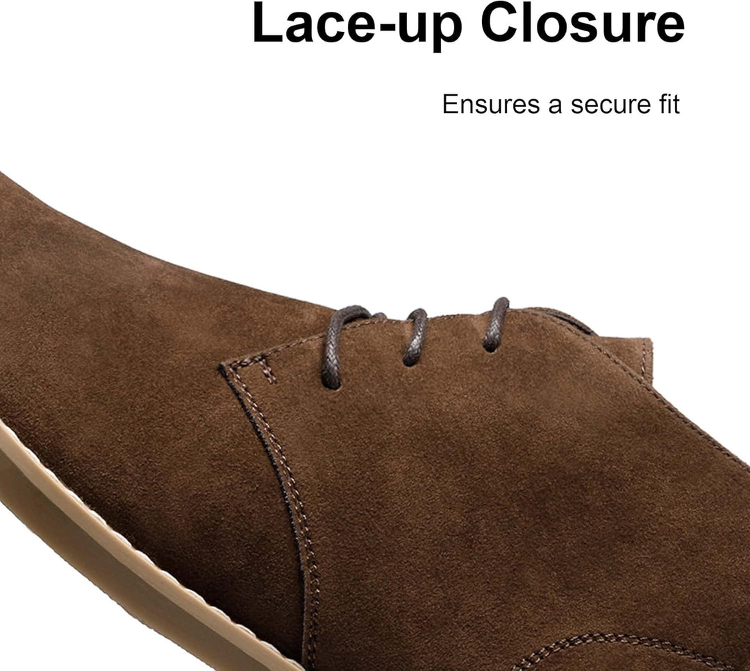 Bruno Marc Herren Chukka Stiefel Desert Boots Suede Leder Schnürstiefel Stiefeletten 46 EU Kaffee, 4