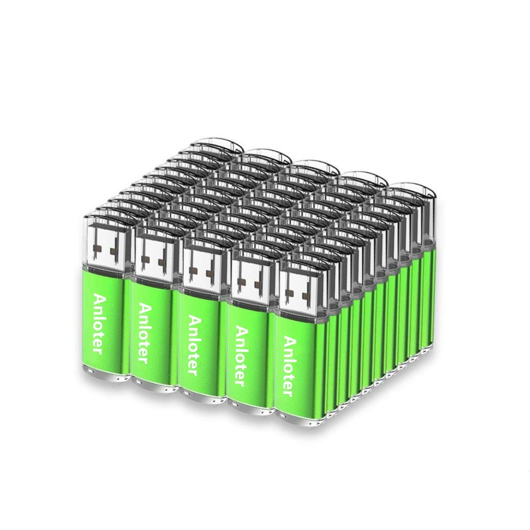 Anloter 50 Stück USB-Flash-Laufwerk Memory Flash Stick Pen Drive Daumen Speicher Speicher für Comput