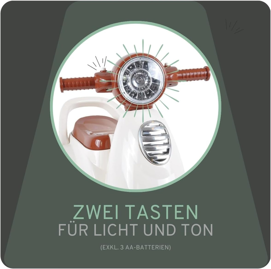 Bandits & Angels Retro Rutscher ab 1 Jahr (Weiss), Weiss
