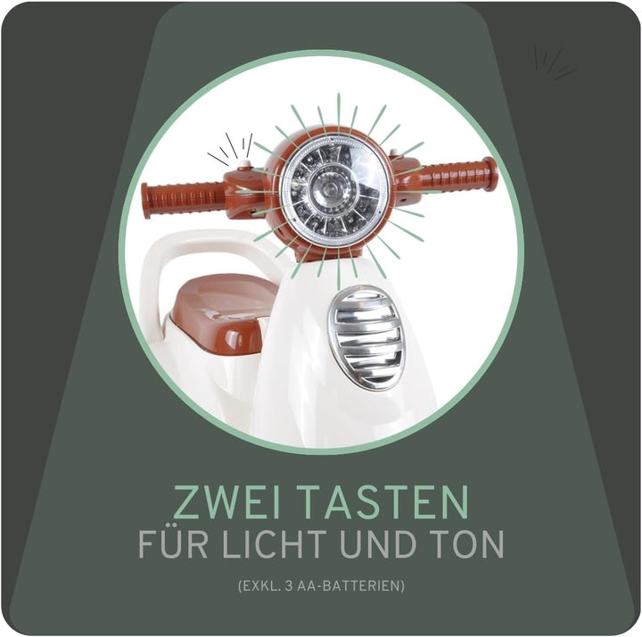 Bandits & Angels Retro Rutscher ab 1 Jahr (Weiss), Weiss