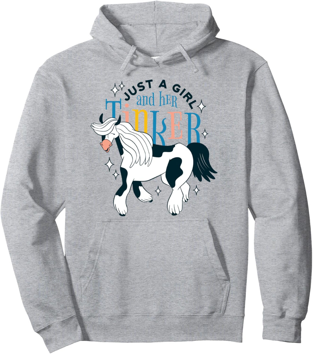 Nur ein Mädchen mit Ihrem Tinker Pferd Pferdemchen Pullover Hoodie