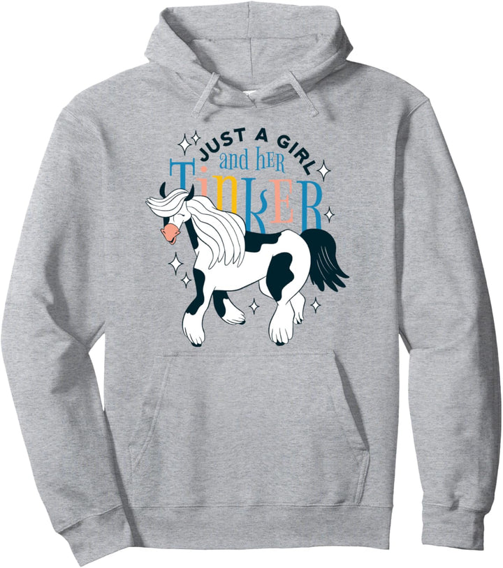 Nur ein Mädchen mit Ihrem Tinker Pferd Pferdemchen Pullover Hoodie