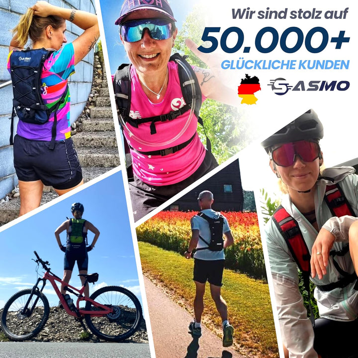 SASMO® Trinkblase 2l | mit isoliertem Trinkschlauch, Trinkblase 2L - isolierter Schlauch