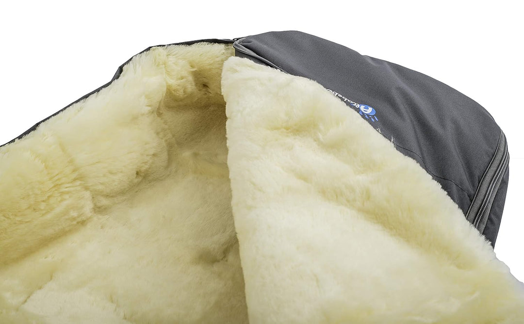 Altabebe MT2490LP-61 Winter Lammfellfusssack für Kinderwagen, beige, beige