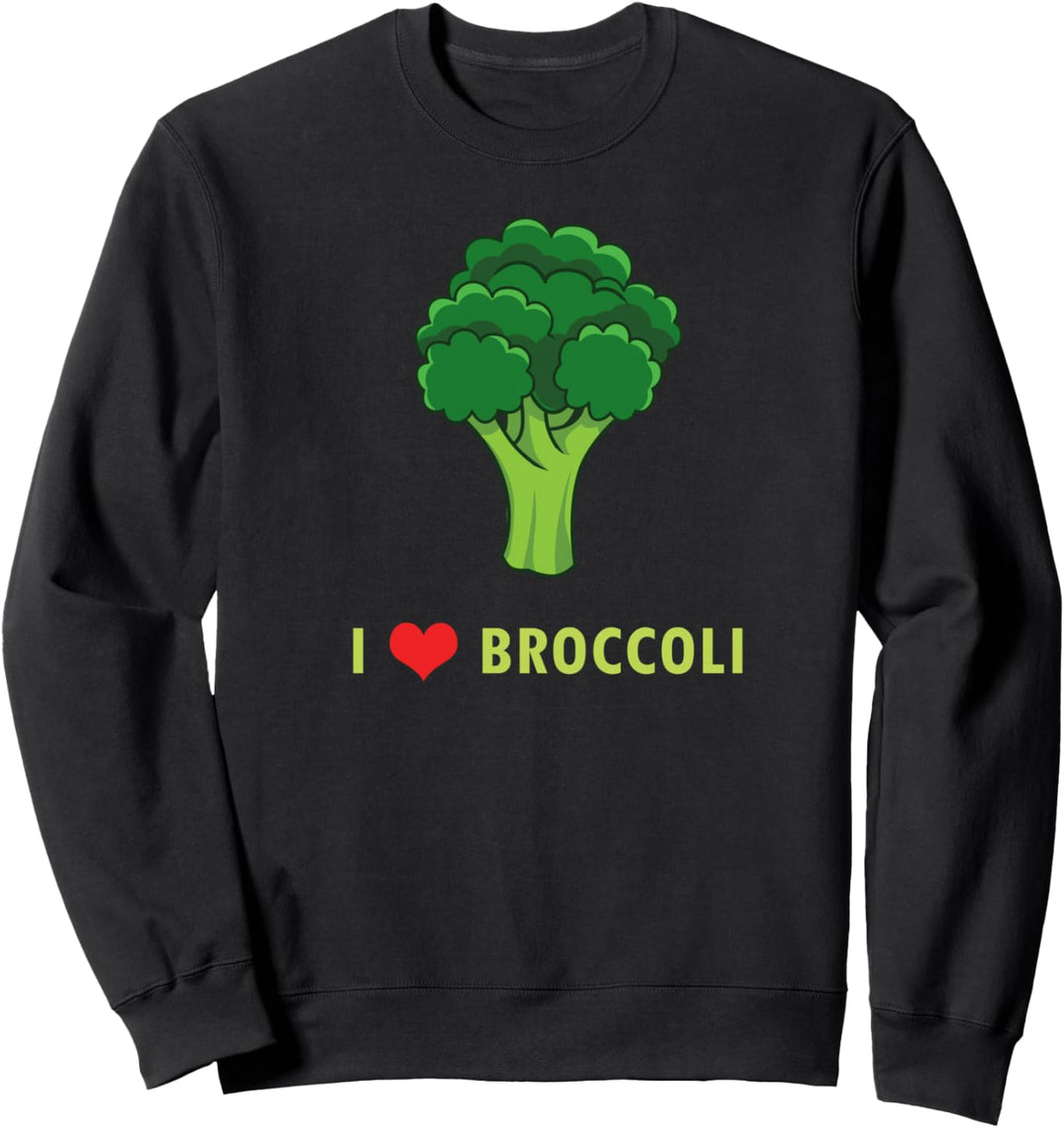 Cute Keto Gift Paleo I Love Broccoli Organic Healthy Eating Sweatshirt