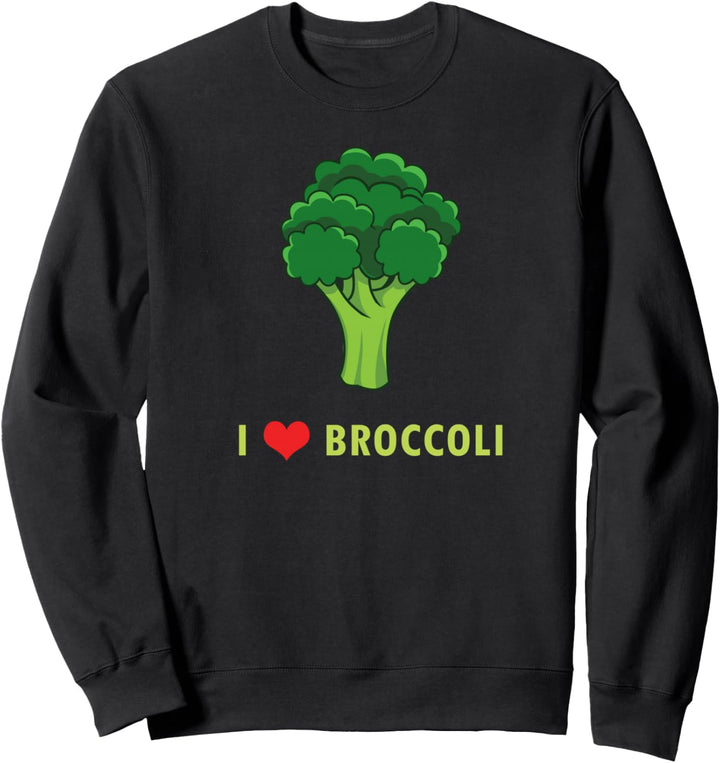 Cute Keto Gift Paleo I Love Broccoli Organic Healthy Eating Sweatshirt