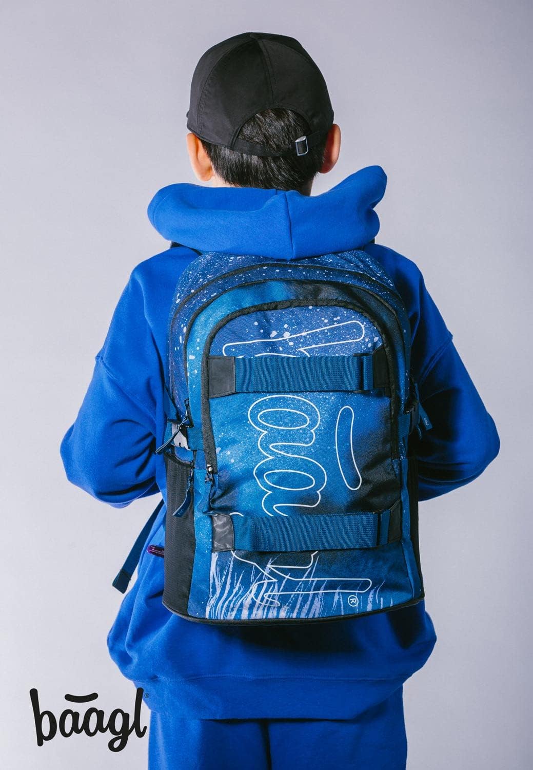 Baagl Schulrucksack Set Jungen Mädchen 3 Teilig, Schultasche ab 3. Klasse, Grundschule Ranzen mit Br
