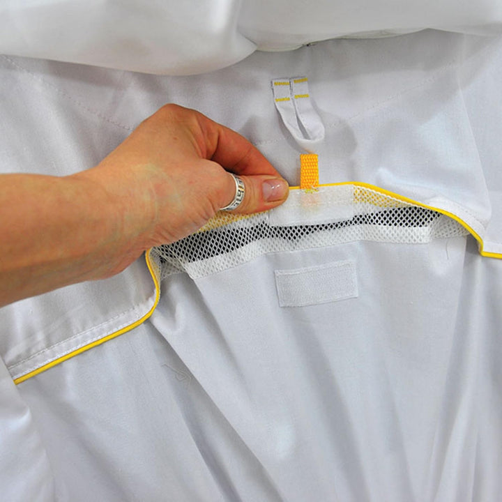 LYSON Imkerbluse mit abnehmbarem Hut/Imkerjacke mit Handstulpen mit Daumenloch Imkerbluse belüftet P