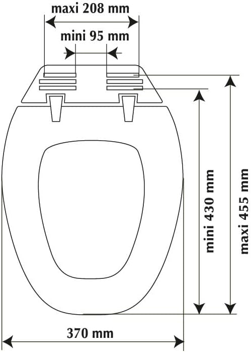 Allibert 819876 Baccara WC-Sitz weiss
