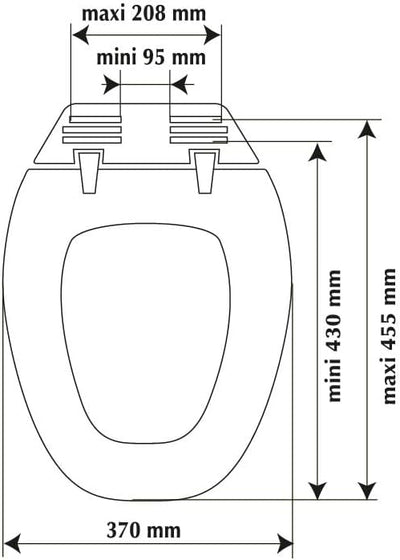 Allibert 819876 Baccara WC-Sitz weiss