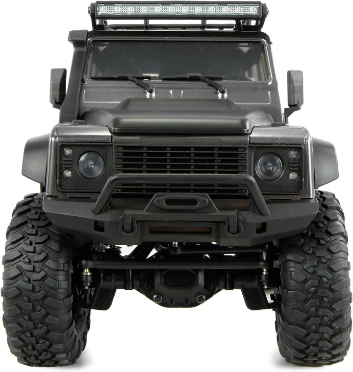 Amewi AMXRock Mini-D90 Scale Crawler 4WD 1:16 RTR grau inkl. Fernsteuerung, Akku, Ladekabel