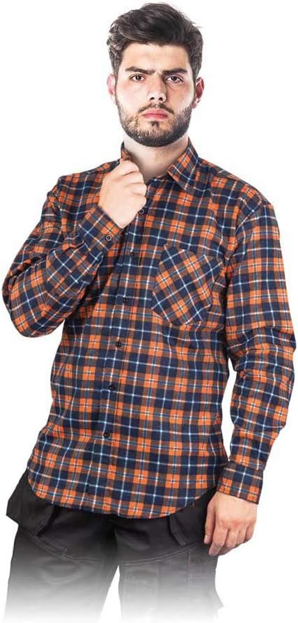 Karohemd, Arbeitshemd M-XXXL, Kariertes Hemd, Holzfällerhemd M Rot, M Rot