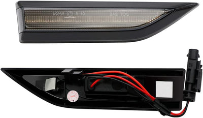 AUTO-STYLE Satz LED Seitenblinker - kompatibel mit Volkswagen Caddy IV 2015-2020 - Smoke - inkl. Dyn