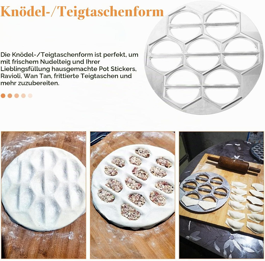 Housoutil Pierogi Press Russische Ravioli Maker Knödel: Pelmeni Maker Knödelpresse Teigpresser für R