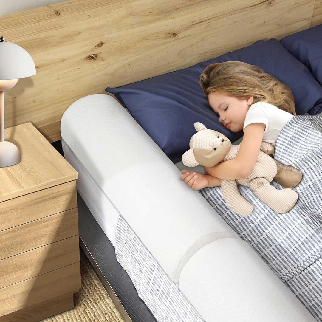 YIHATA 2in1 Rausfallschutz Bett, Bettschutzgitter Für Kinder, Bettumrandung Babybett, Langem Schaums