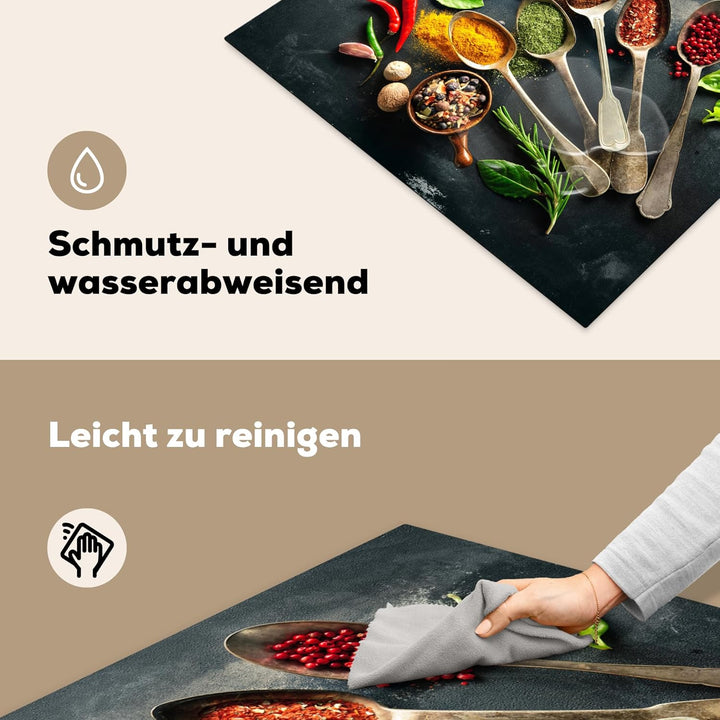 Herdabdeckplatte 77x59 cm Einteilig Abdeckplatten Cerankochfeld Abdeckung Ceranfeld Herdplattenabdec