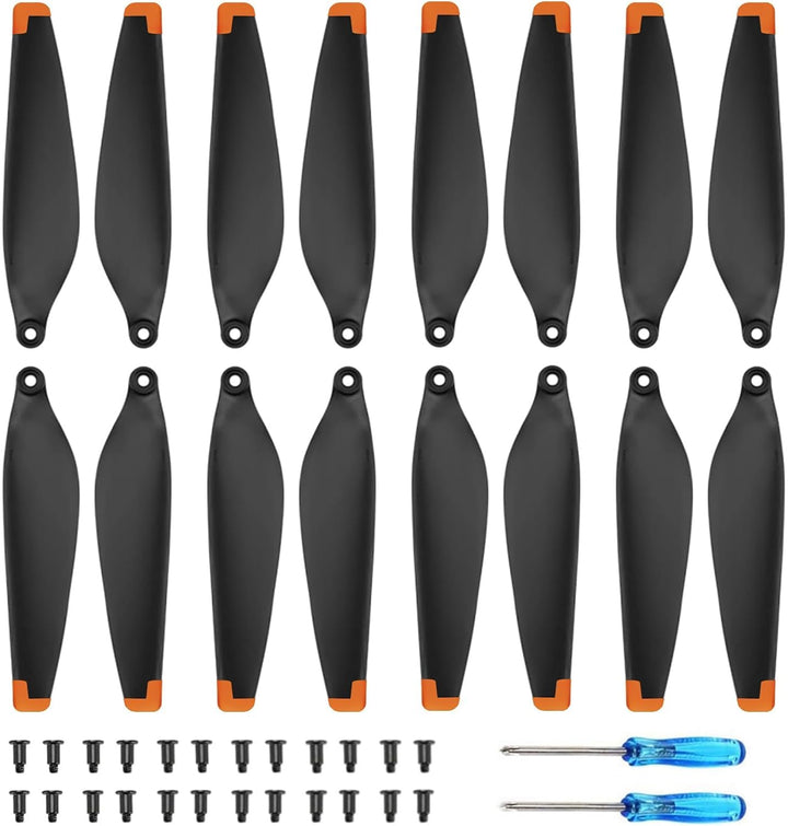 Bocguy 16 Pcs Drohne Mini 3 Propeller, Propeller für Mini 3 Zubehör Drohnenersatz mit 24 Schrauben u