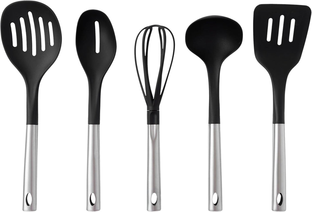 Töpfe und Pfanne Set - Topfset 12-teilig - Edelstahl - mit Glasdeckeln - für alle Herdarten - Silber