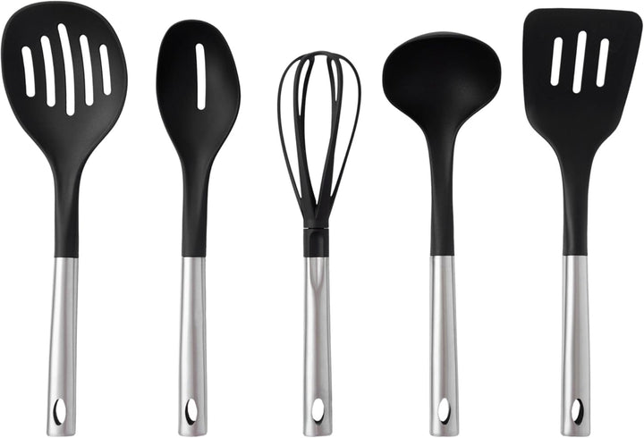Töpfe und Pfanne Set - Topfset 12-teilig - Edelstahl - mit Glasdeckeln - für alle Herdarten - Silber