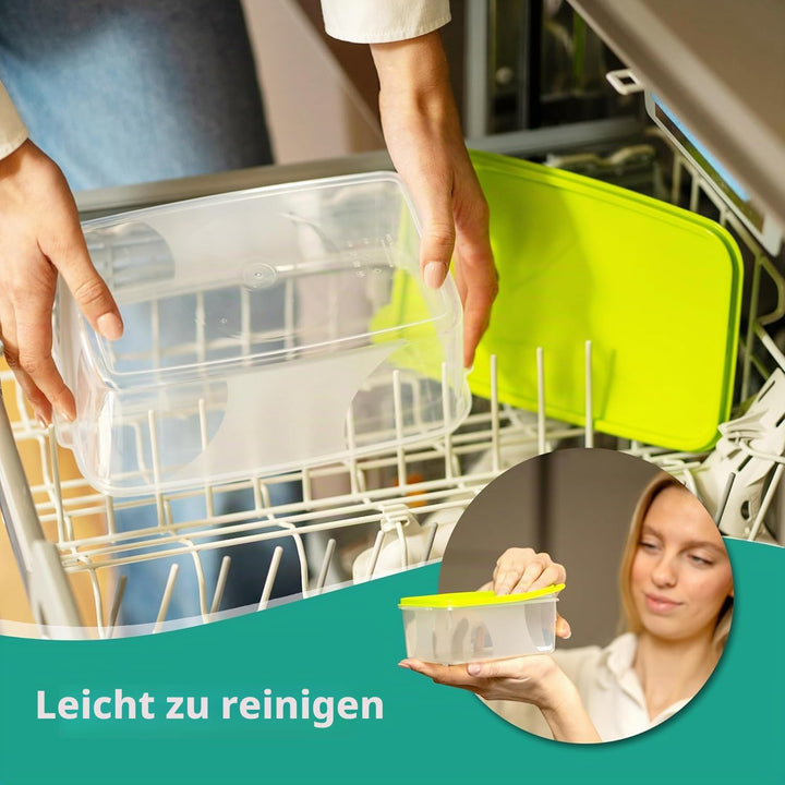 MiraHome Vorratsdosen Set 8x0,75L rund hoch grün – Perfekt zur Aufbewahrung &amp; Organisation für Leben