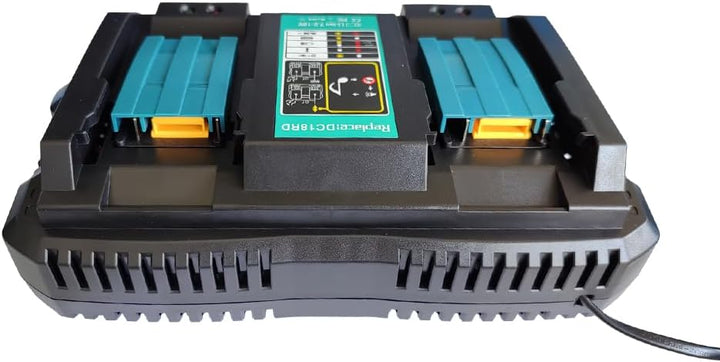 18V DC18RD Dual Ports Ladegerät Ersatz für Makita 14.4V-18V Lithium-Ionen Akku BL1415 BL1430 BL1830
