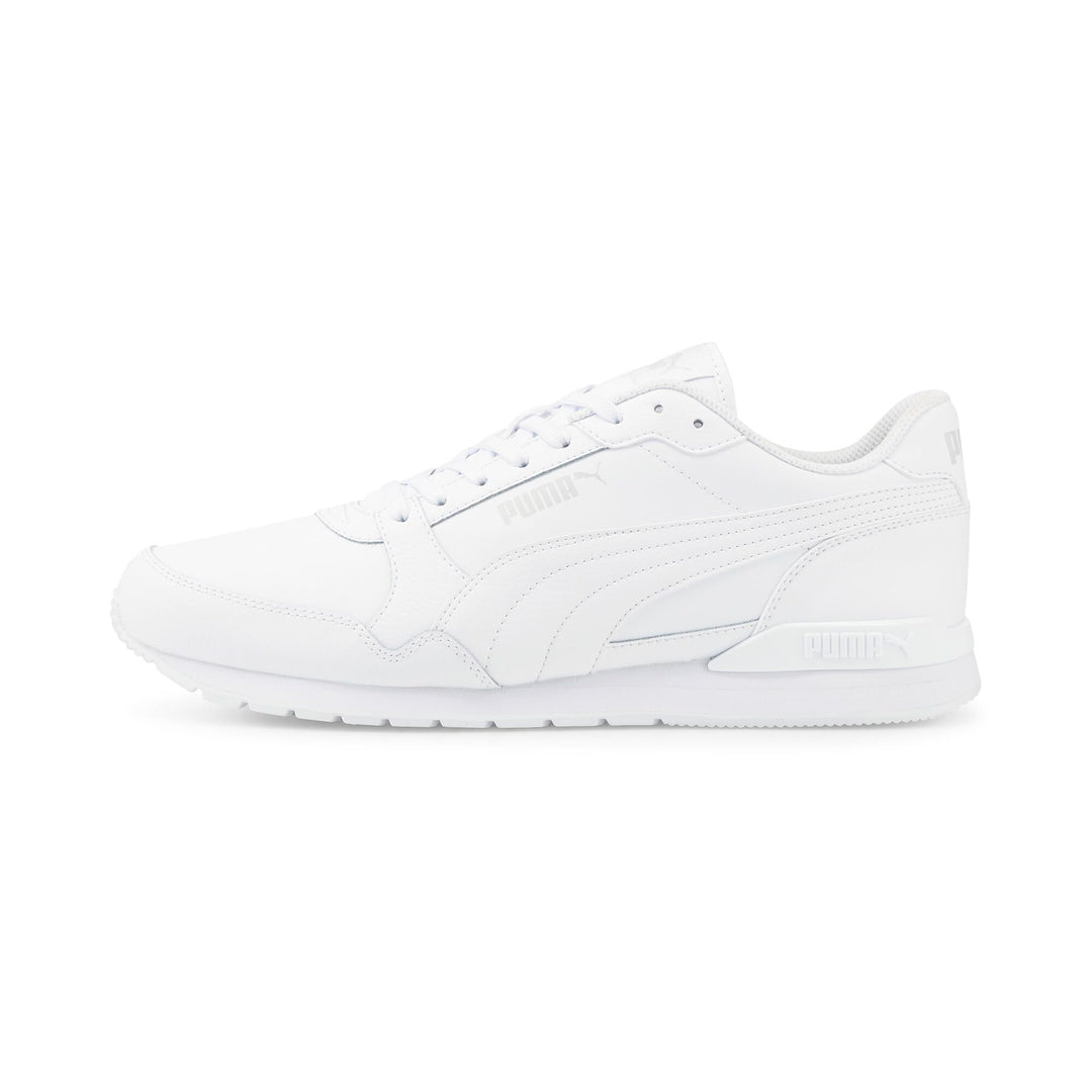 PUMA Unisex St Runner V3 L Sneaker, weiss, 42/47 EU 36 EU Puma White Puma White Gray Violet, 36 EU P