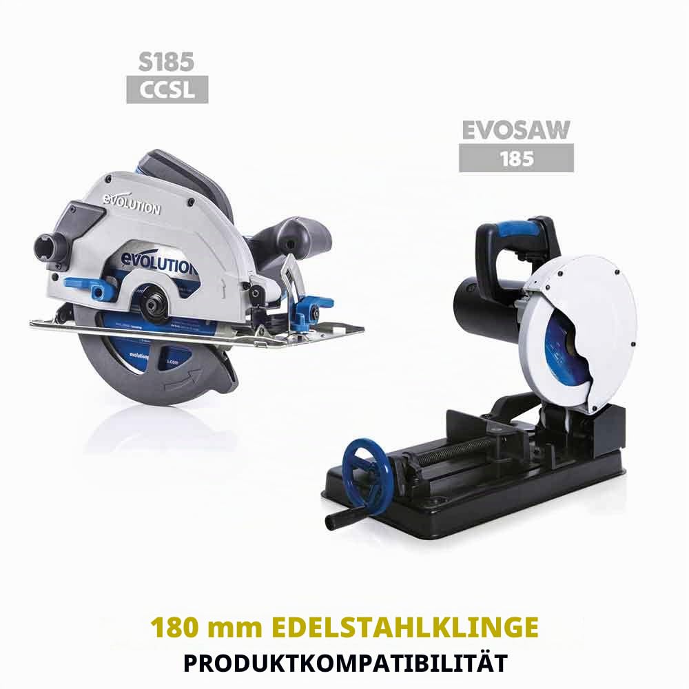 Evolution S210TCT-54CS - 210 mm Sägeblatt zum Schneiden von Edelstahl - Metall-Sägeblatt mit 54 Zähn