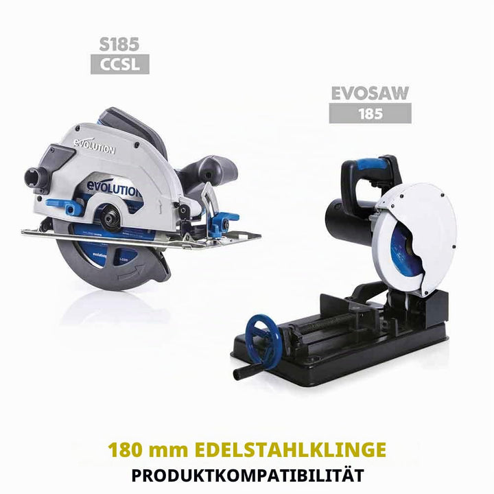 Evolution S210TCT-54CS - 210 mm Sägeblatt zum Schneiden von Edelstahl - Metall-Sägeblatt mit 54 Zähn