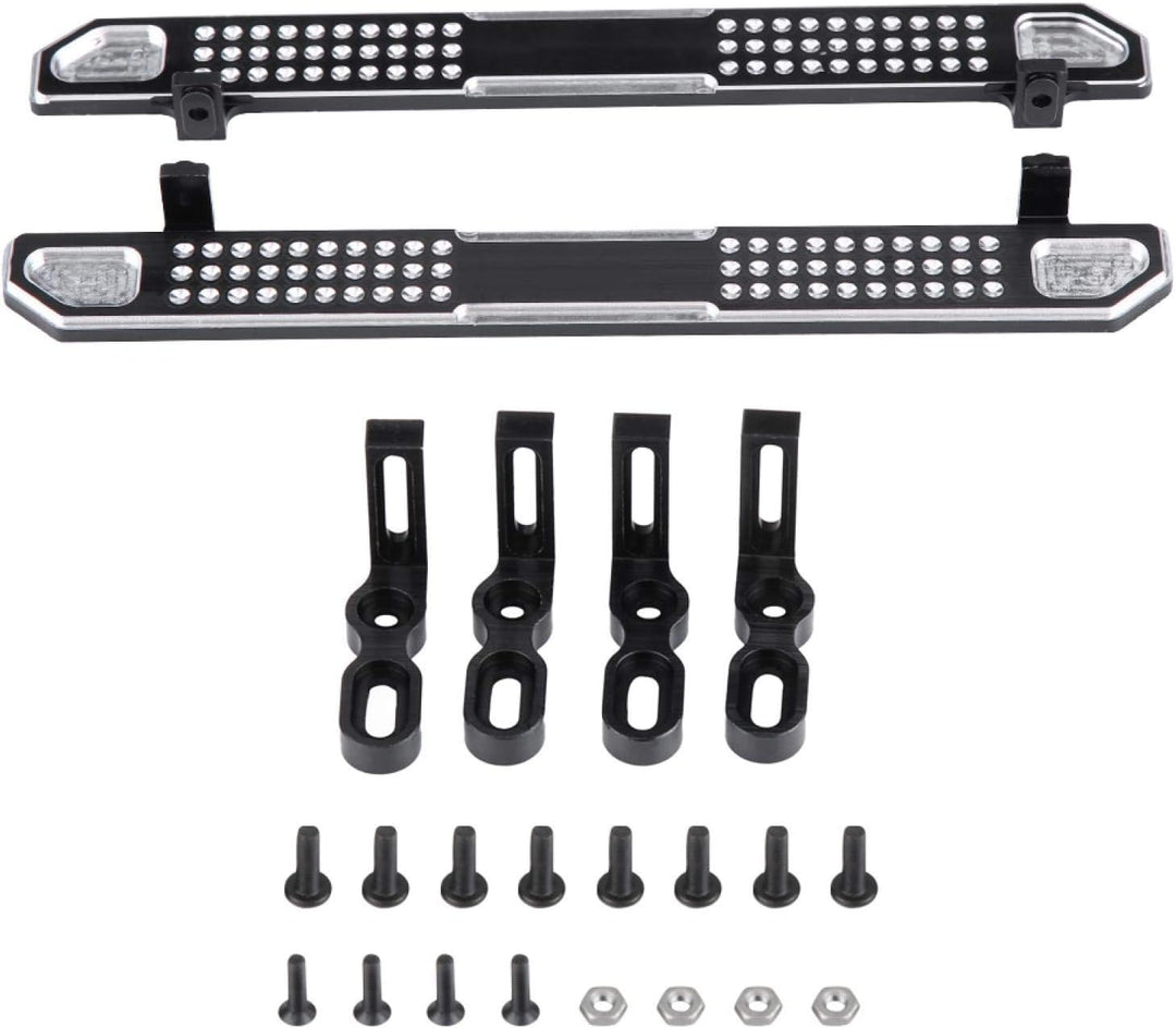 DAUERHAFT Trittbretter Fussplatte Glatte und helle Metalloberfläche, für RC Crawler, für RC Car Part