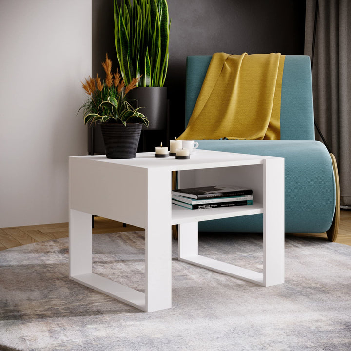 MRBLS Couchtisch – modernes rustikales Design – Wohnzimmer-Tisch Beistelltisch Kaffeetisch Sofatisch